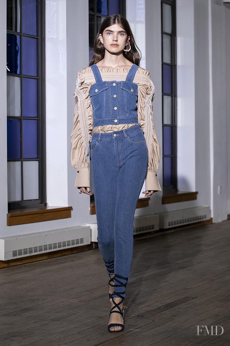 Skylar Tartz featured in  the ADEAM fashion show for Spring/Summer 2020