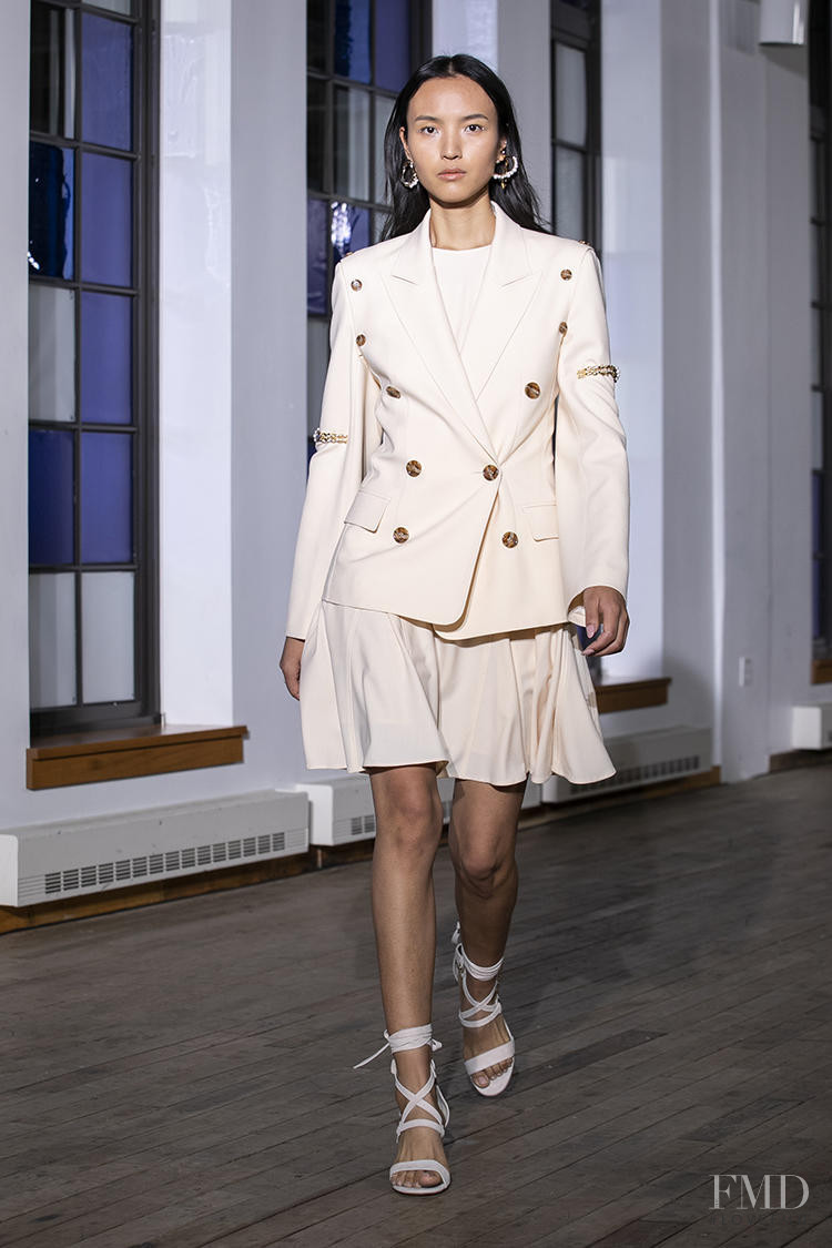 Luping Wang featured in  the ADEAM fashion show for Spring/Summer 2020