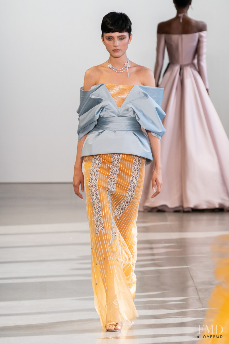 Isabella Emmack featured in  the Bibhu Mohapatra fashion show for Spring/Summer 2020
