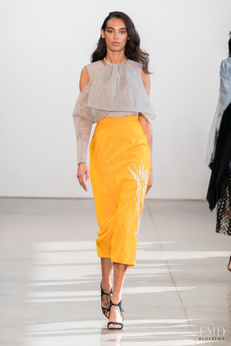 Gwen Piqué featured in  the Bibhu Mohapatra fashion show for Spring/Summer 2020