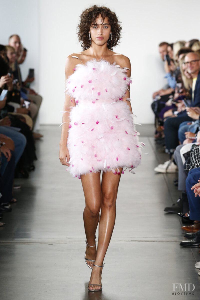 Alanna Arrington featured in  the Pamella Roland fashion show for Spring/Summer 2020