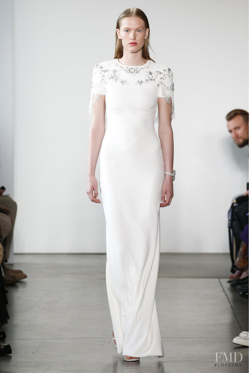 Leanne de Haan featured in  the Pamella Roland fashion show for Spring/Summer 2020