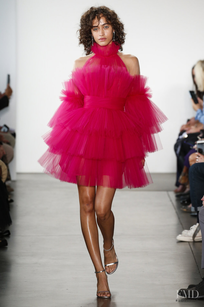 Alanna Arrington featured in  the Pamella Roland fashion show for Spring/Summer 2020