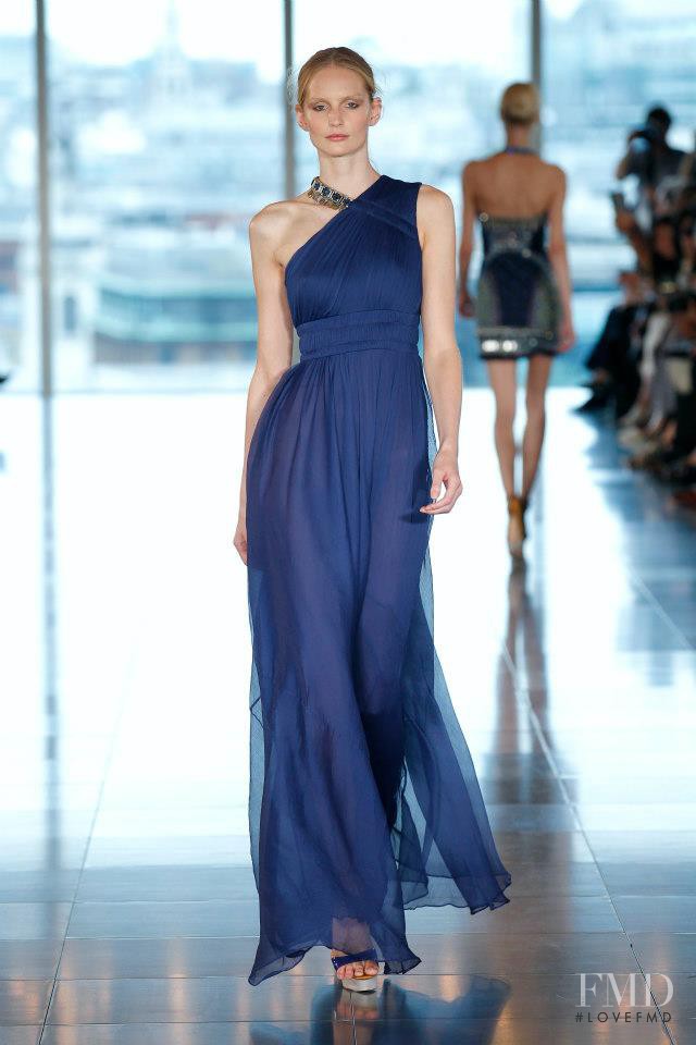 Katrin Thormann featured in  the Matthew Williamson fashion show for Spring/Summer 2013