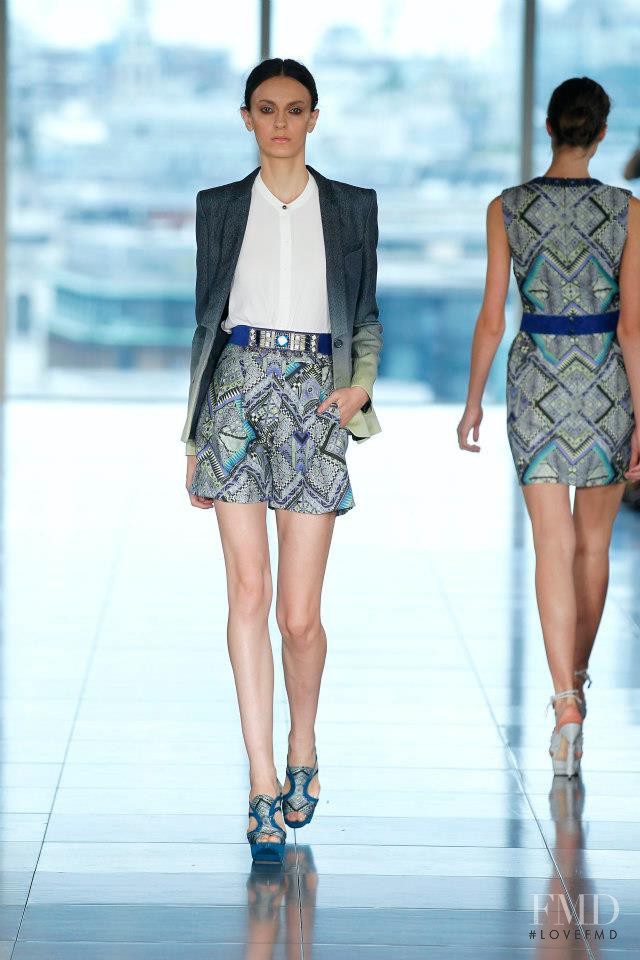 Erjona Ala featured in  the Matthew Williamson fashion show for Spring/Summer 2013