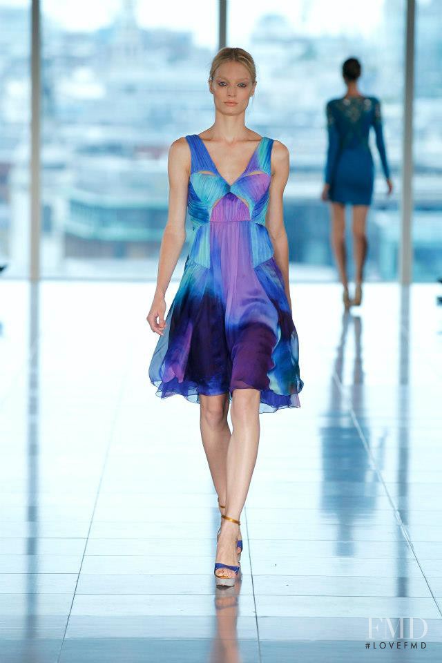 Melissa Tammerijn featured in  the Matthew Williamson fashion show for Spring/Summer 2013