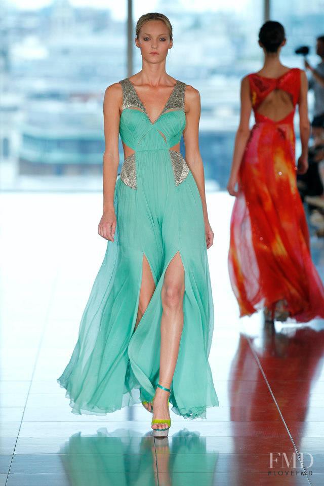 Theres Alexandersson featured in  the Matthew Williamson fashion show for Spring/Summer 2013