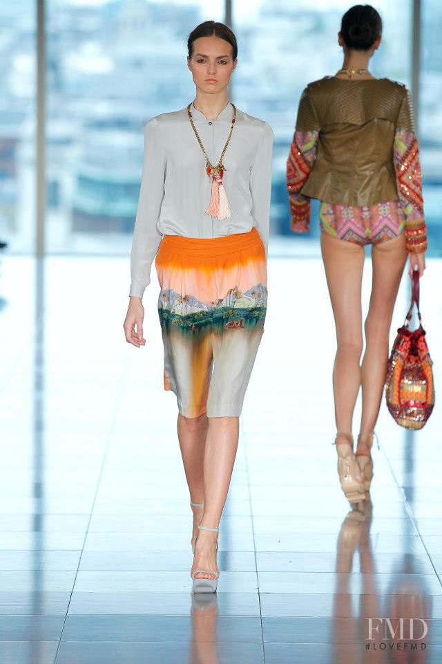 Agne Konciute featured in  the Matthew Williamson fashion show for Spring/Summer 2013