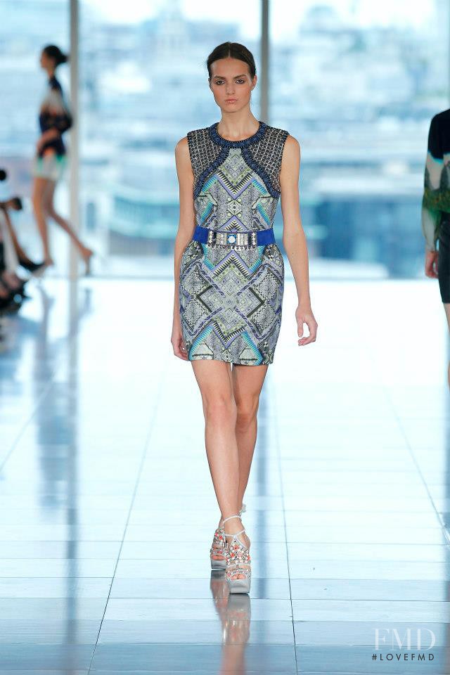Agne Konciute featured in  the Matthew Williamson fashion show for Spring/Summer 2013