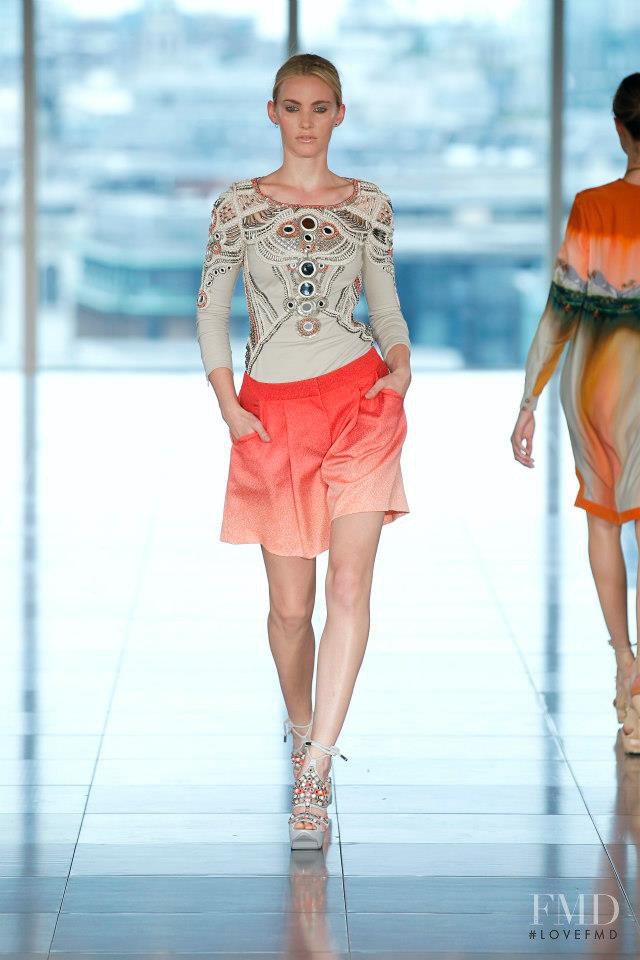 Emily Baker featured in  the Matthew Williamson fashion show for Spring/Summer 2013