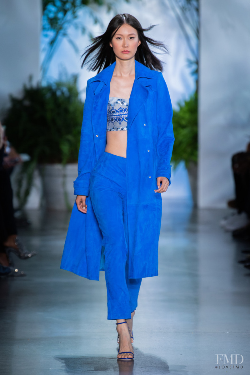 Xi Chen featured in  the Dennis Basso fashion show for Spring/Summer 2020