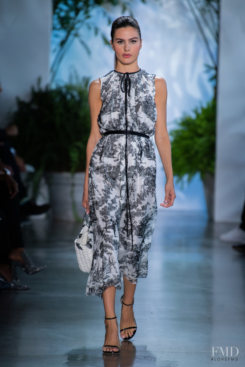Paulina Armenta featured in  the Dennis Basso fashion show for Spring/Summer 2020