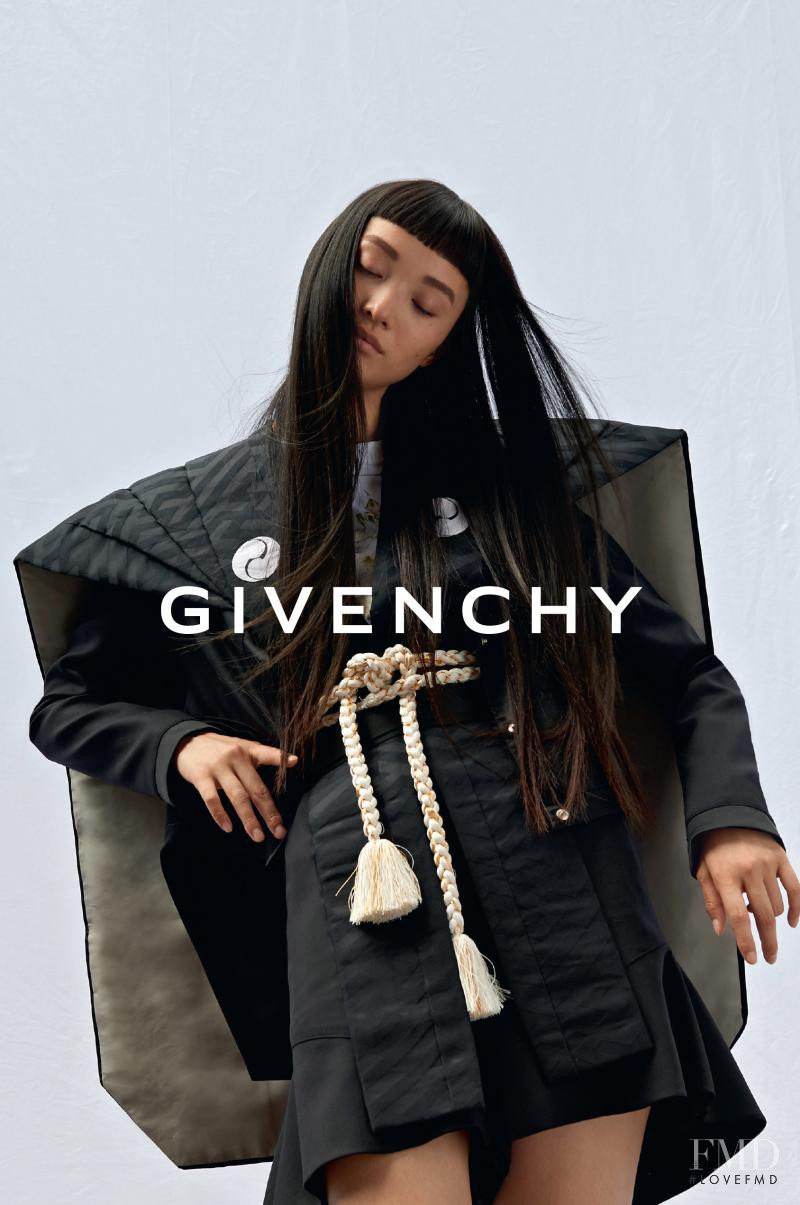 Yuka Mannami featured in  the Givenchy \'Essentials\' x Isetan  advertisement for Autumn/Winter 2016
