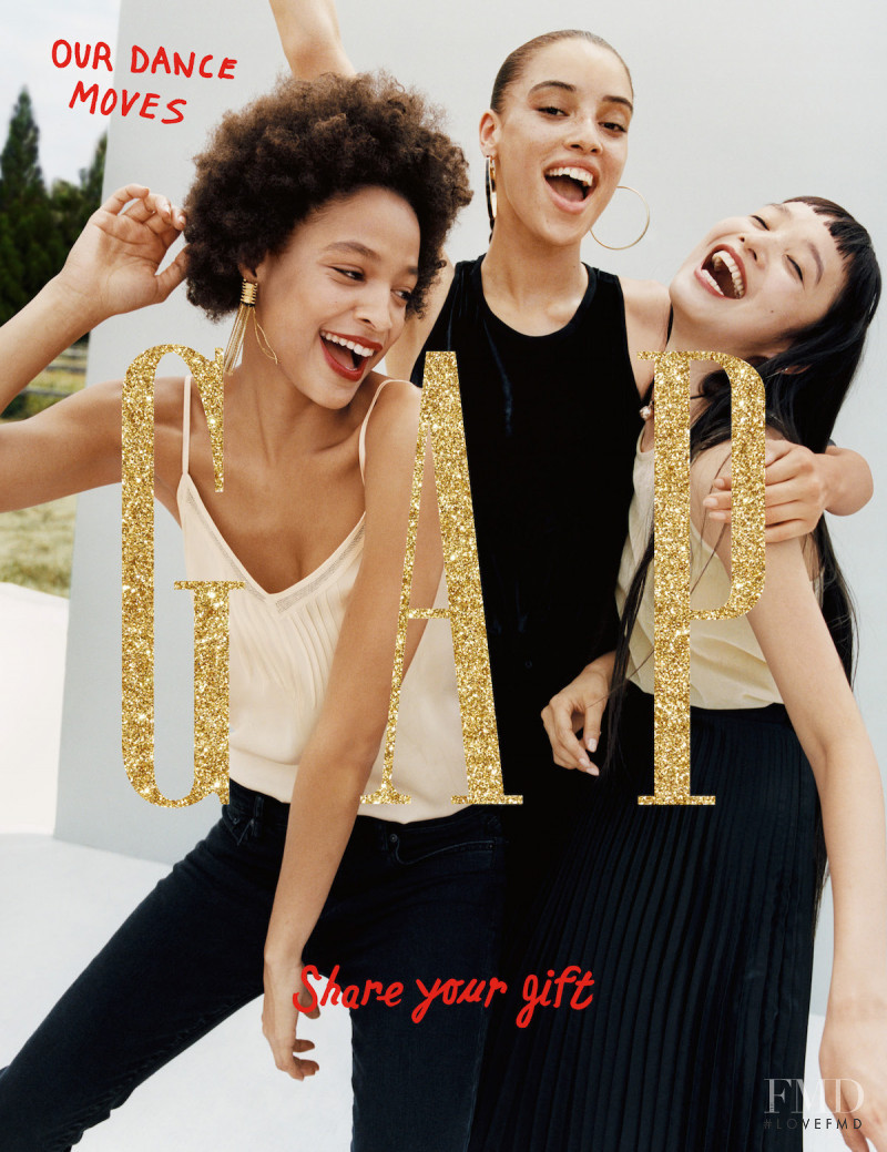 Yuka Mannami featured in  the Gap Global Campaign advertisement for Resort 2016