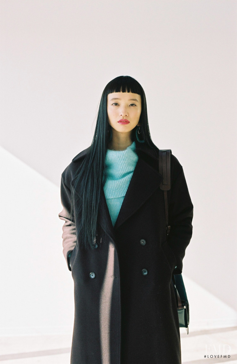 Yuka Mannami featured in  the Urban Research lookbook for Winter 2016