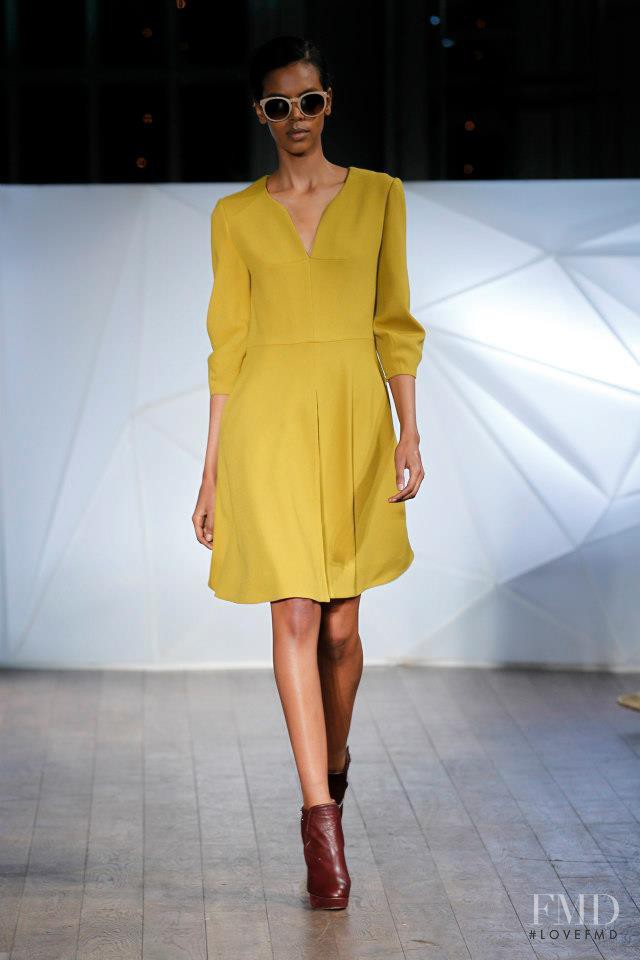 Grace Mahary featured in  the Matthew Williamson fashion show for Autumn/Winter 2013