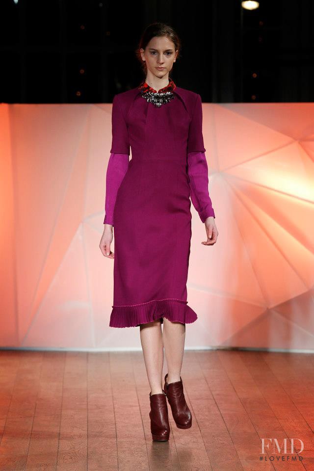 Rosanna Georgiou featured in  the Matthew Williamson fashion show for Autumn/Winter 2013