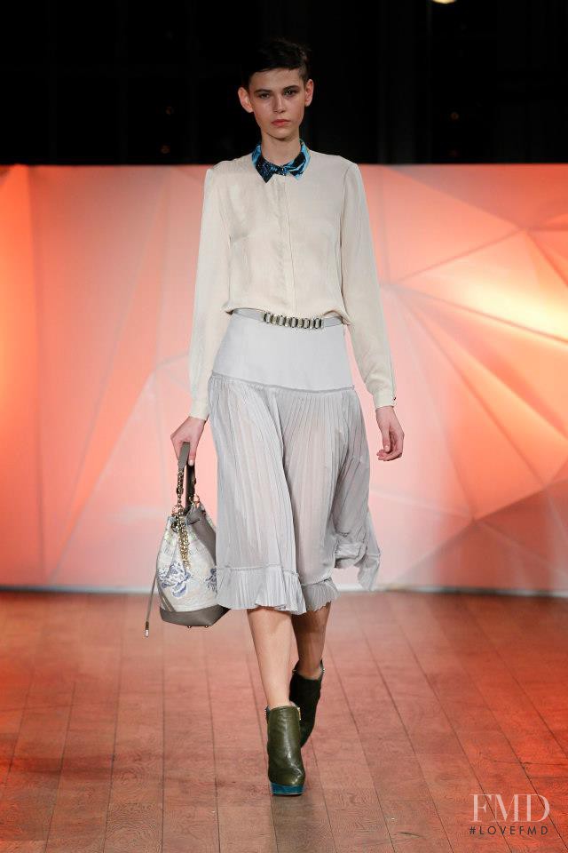 Amra Cerkezovic featured in  the Matthew Williamson fashion show for Autumn/Winter 2013