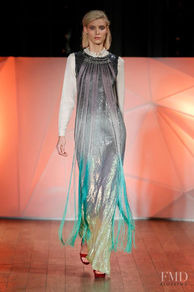 Alison Nix featured in  the Matthew Williamson fashion show for Autumn/Winter 2013