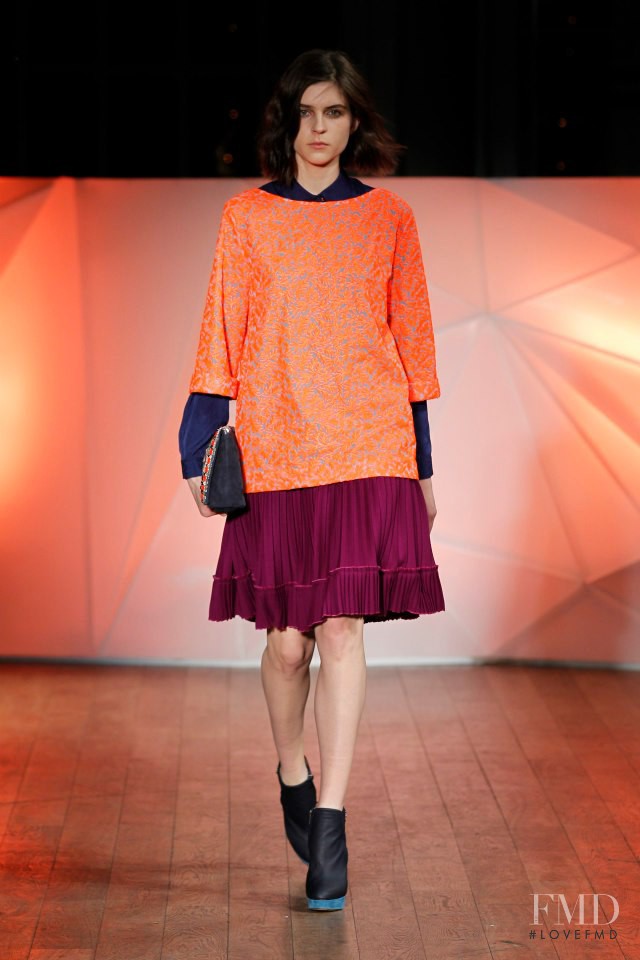 Kel Markey featured in  the Matthew Williamson fashion show for Autumn/Winter 2013