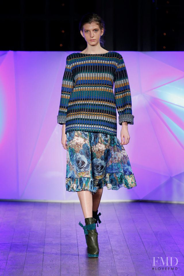 Caterina Ravaglia featured in  the Matthew Williamson fashion show for Autumn/Winter 2013