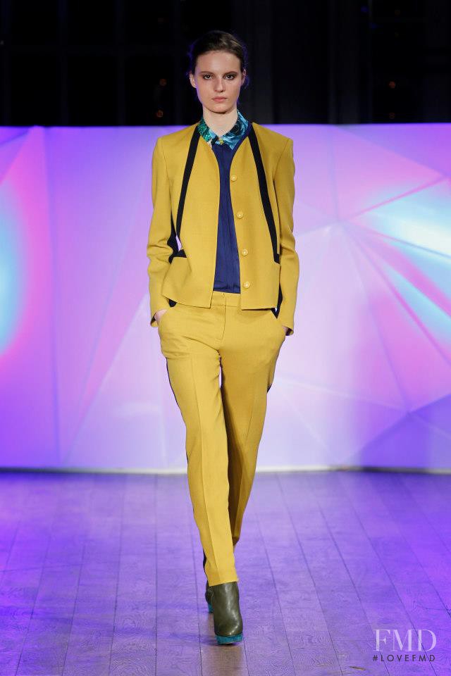 Tilda Lindstam featured in  the Matthew Williamson fashion show for Autumn/Winter 2013