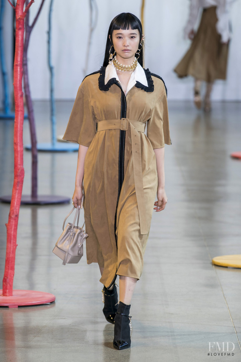 Yuka Mannami featured in  the ADEAM fashion show for Autumn/Winter 2019