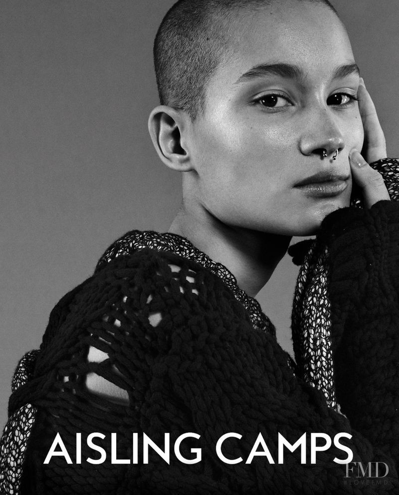 Katia Andre featured in  the Aisling Camps advertisement for Spring 2019