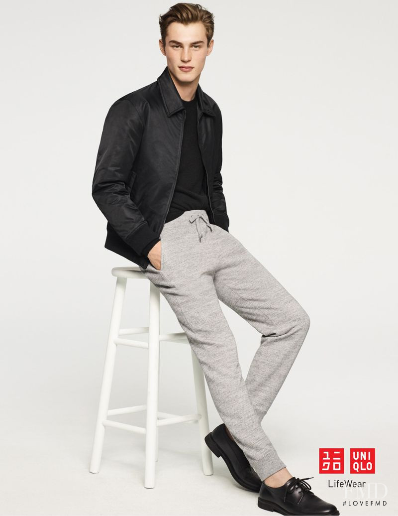 Kit Butler featured in  the Uniqlo advertisement for Autumn/Winter 2018