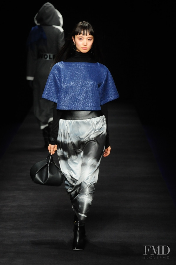 Yuka Mannami featured in  the Tae Ashida fashion show for Autumn/Winter 2016