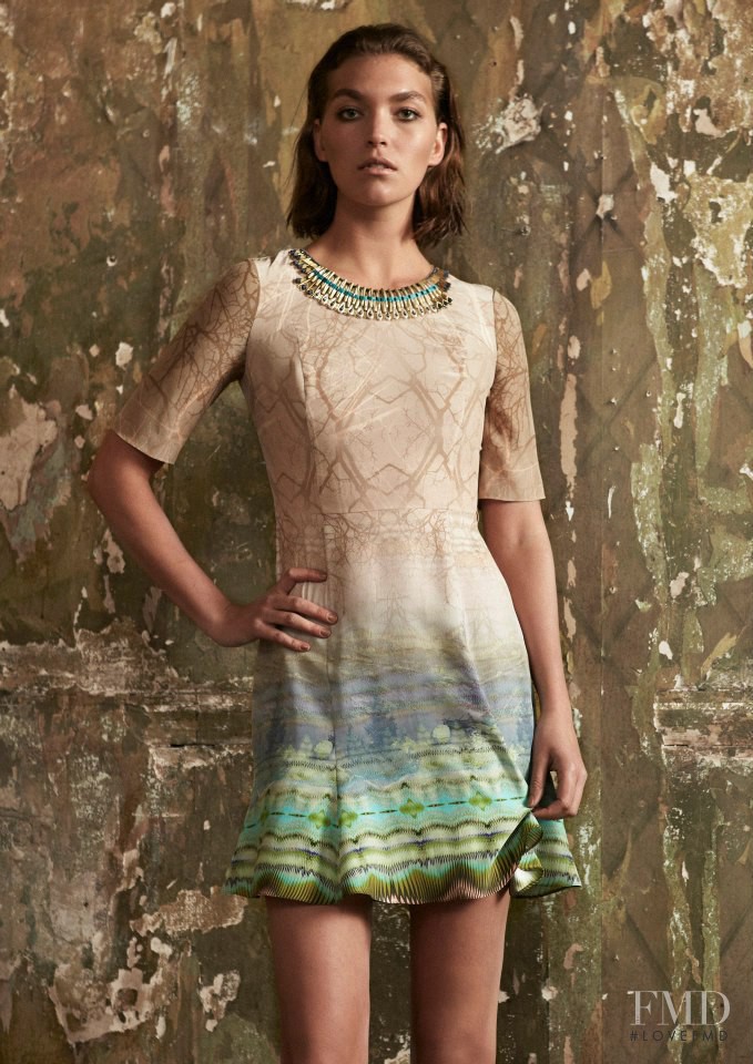 Arizona Muse featured in  the Matthew Williamson lookbook for Pre-Fall 2013