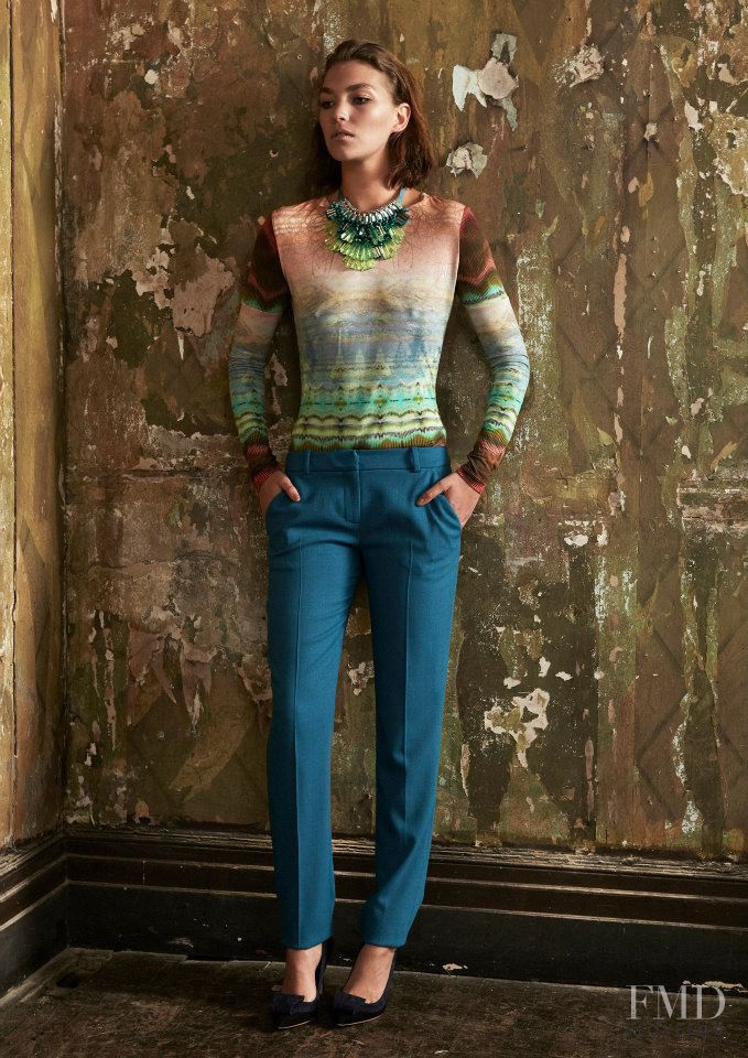 Arizona Muse featured in  the Matthew Williamson lookbook for Pre-Fall 2013