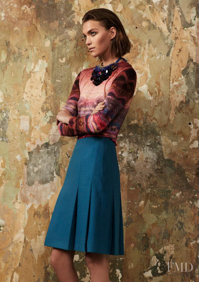 Arizona Muse featured in  the Matthew Williamson lookbook for Pre-Fall 2013