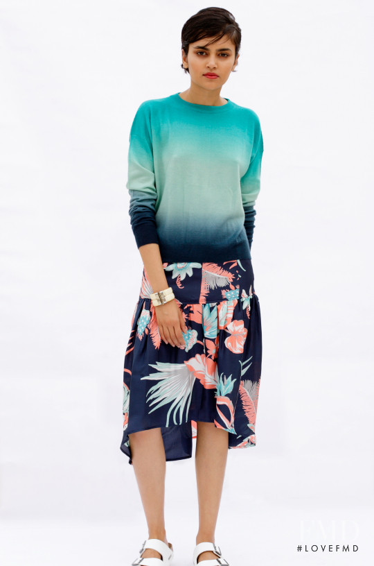 Natasha Ramachandran featured in  the Banjanan lookbook for Resort 2015