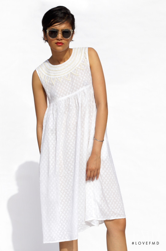 Natasha Ramachandran featured in  the Banjanan lookbook for Resort 2015