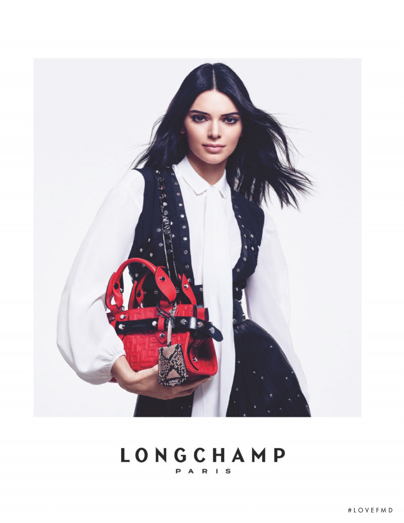 Kendall Jenner featured in  the Longchamp advertisement for Autumn/Winter 2019