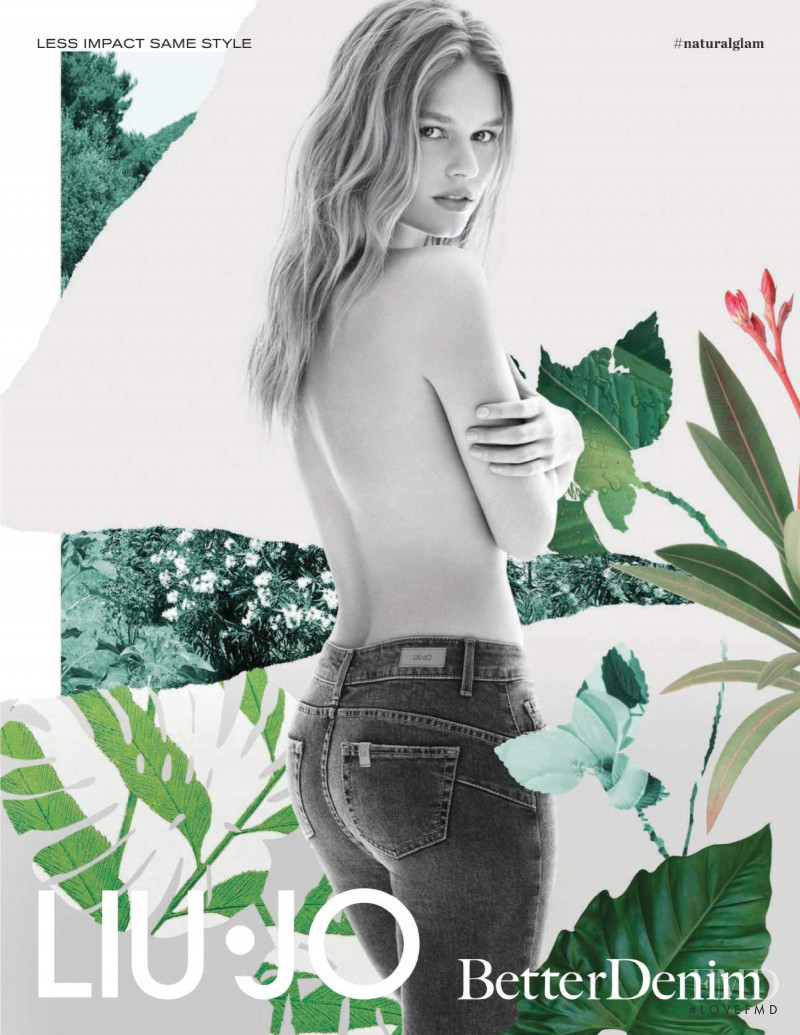 Anna Ewers featured in  the Liu Jo Jeans advertisement for Autumn/Winter 2019