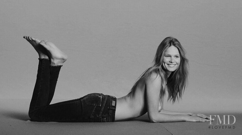 Anna Ewers featured in  the Liu Jo Jeans advertisement for Autumn/Winter 2019