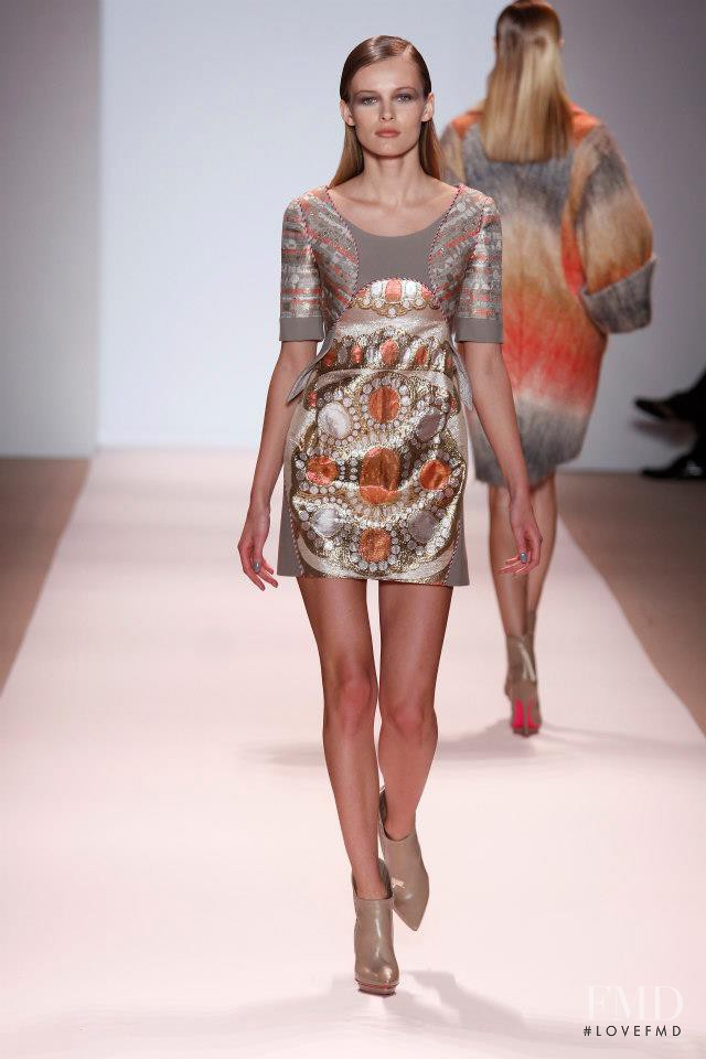 Edita Vilkeviciute featured in  the Matthew Williamson fashion show for Autumn/Winter 2009