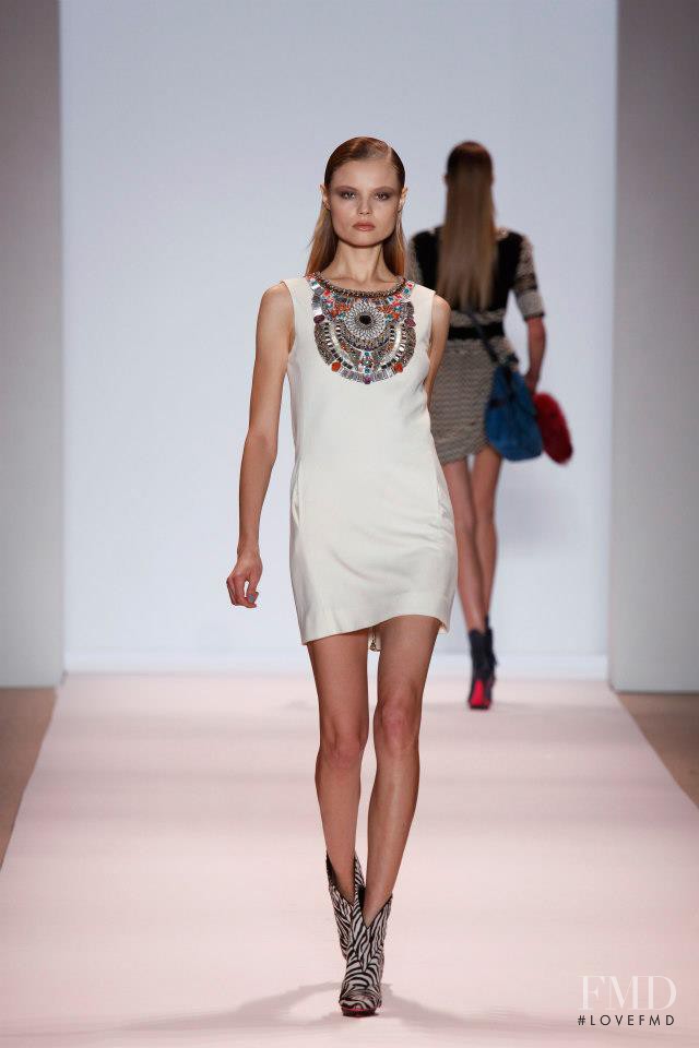 Magdalena Frackowiak featured in  the Matthew Williamson fashion show for Autumn/Winter 2009