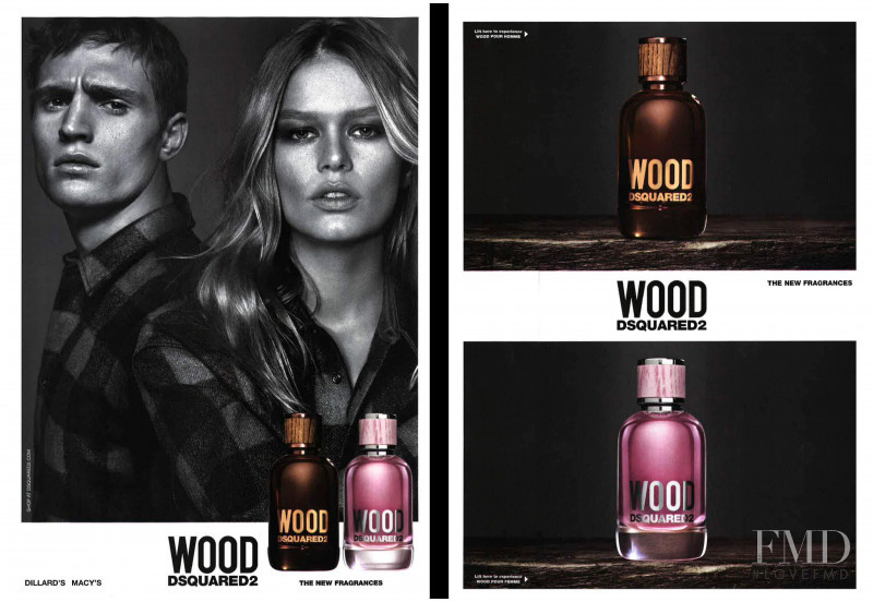 Anna Ewers featured in  the DSquared2 Wood Fragrances advertisement for Autumn/Winter 2019