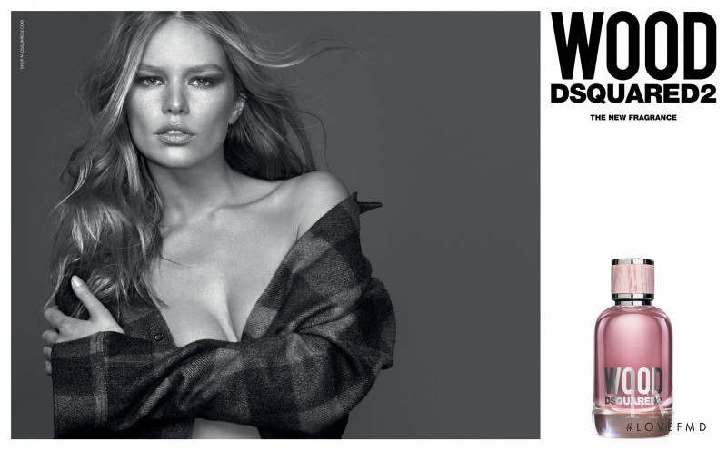 Anna Ewers featured in  the DSquared2 Wood Fragrances advertisement for Autumn/Winter 2019