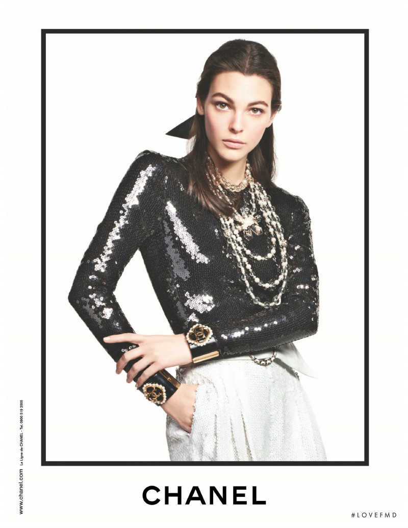 Vittoria Ceretti featured in  the Chanel advertisement for Autumn/Winter 2019