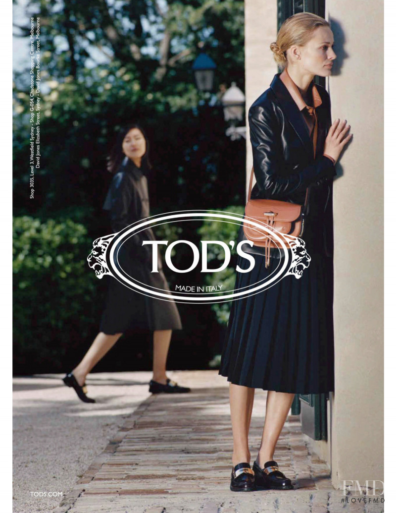 Edita Vilkeviciute featured in  the Tod\'s advertisement for Autumn/Winter 2019