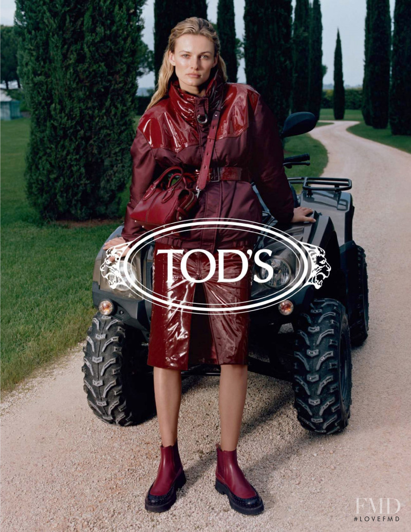 Edita Vilkeviciute featured in  the Tod\'s advertisement for Autumn/Winter 2019