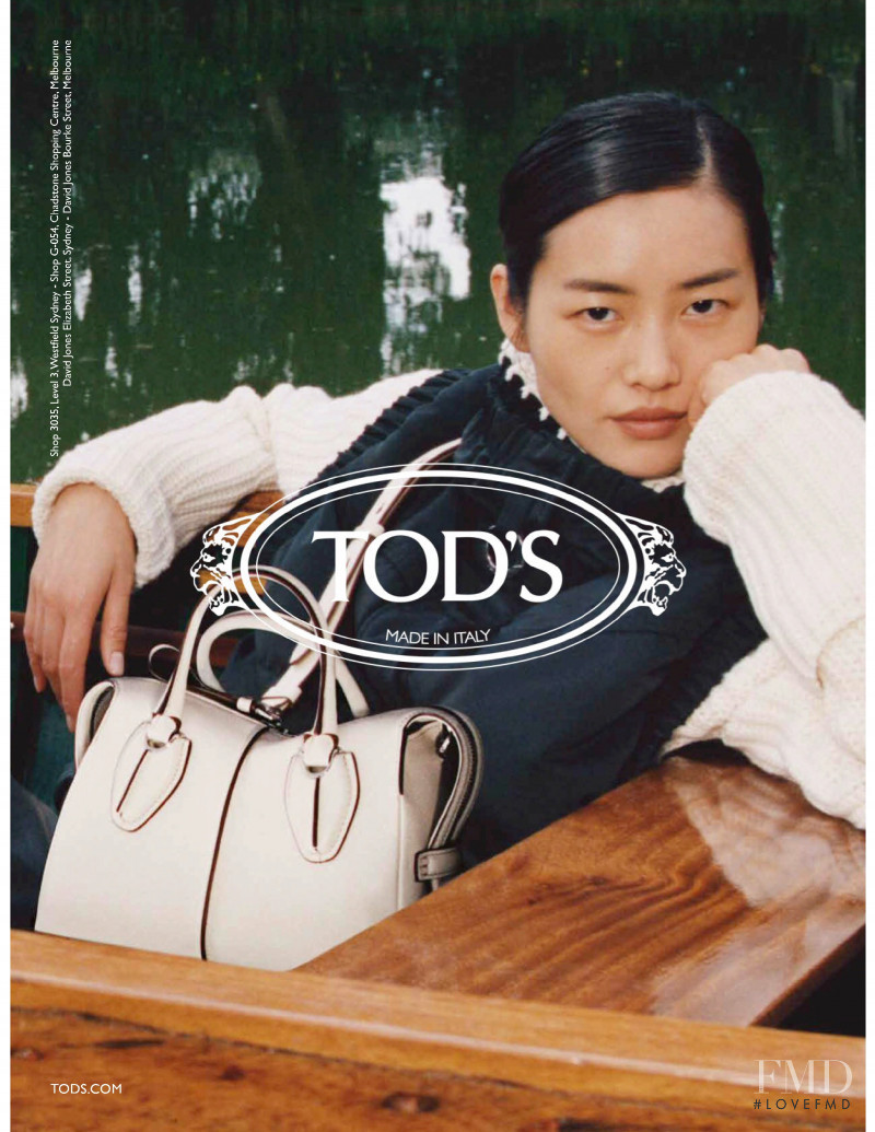 Liu Wen featured in  the Tod\'s advertisement for Autumn/Winter 2019