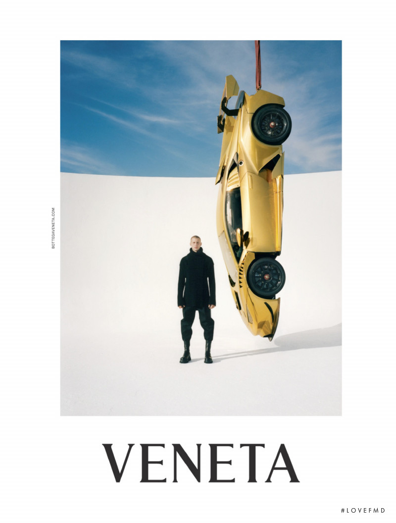 Fernando Cabral featured in  the Bottega Veneta advertisement for Autumn/Winter 2019