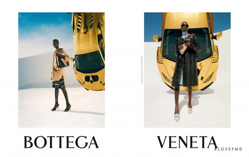 Adut Akech Bior featured in  the Bottega Veneta advertisement for Autumn/Winter 2019