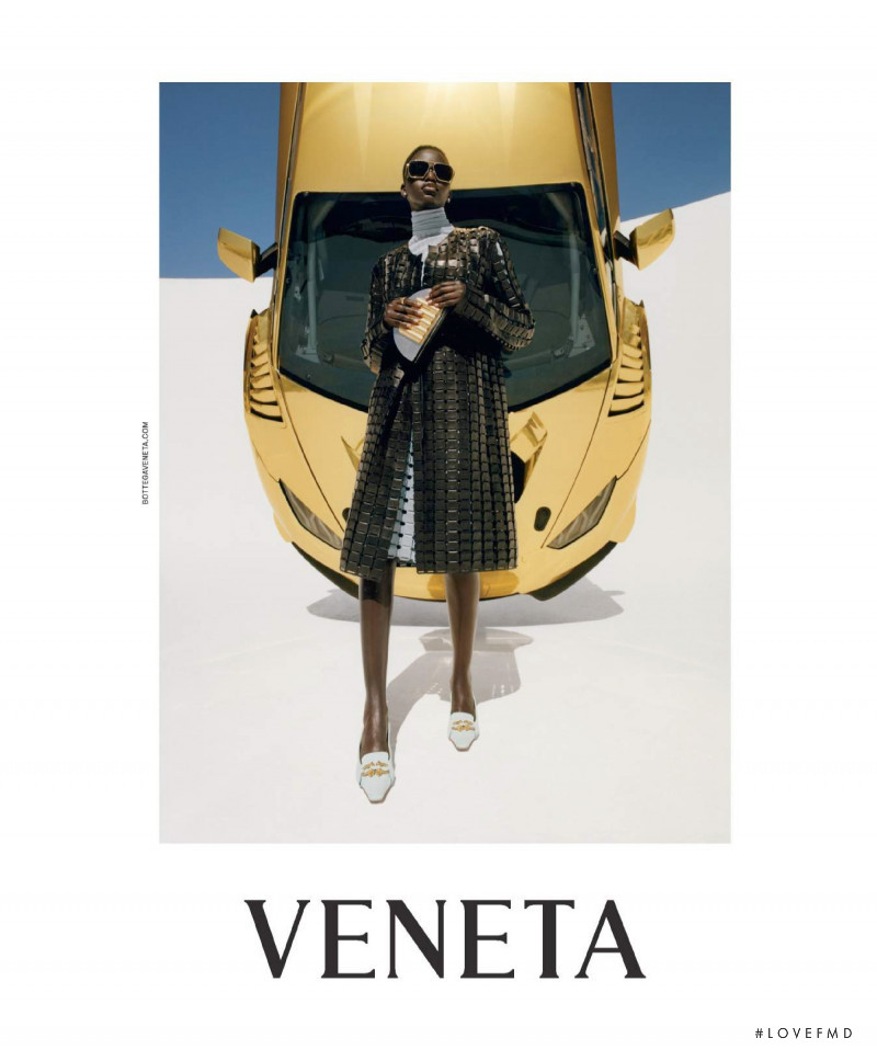 Adut Akech Bior featured in  the Bottega Veneta advertisement for Autumn/Winter 2019