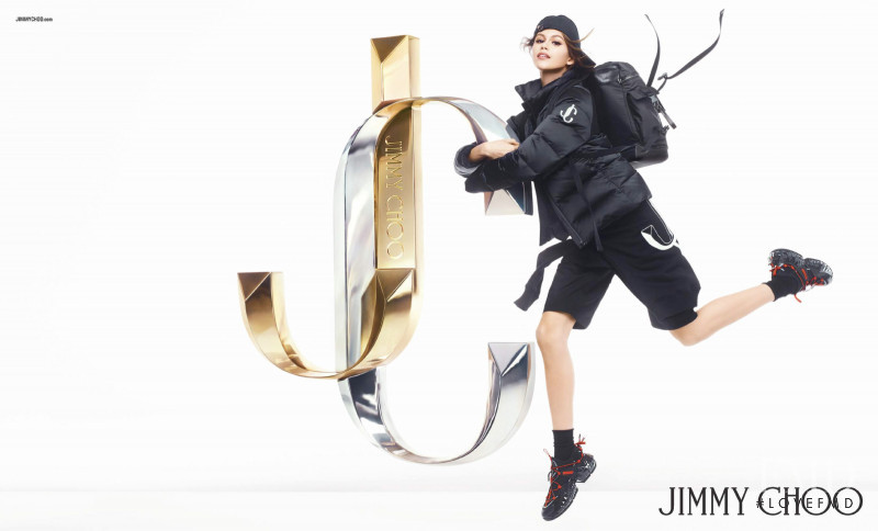 Kaia Gerber featured in  the Jimmy Choo advertisement for Autumn/Winter 2019